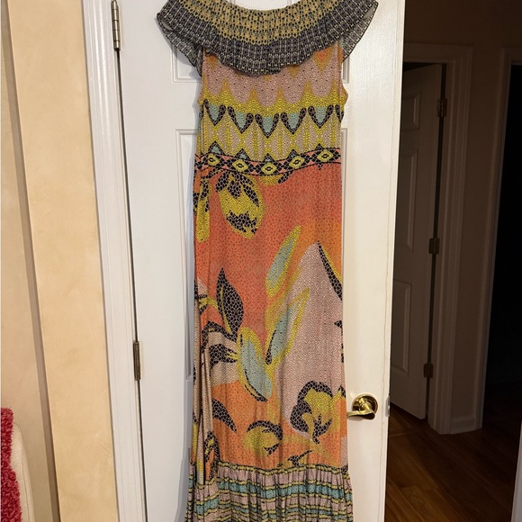 Multicolor Patterned Women's Dress - Picture 2 of 7